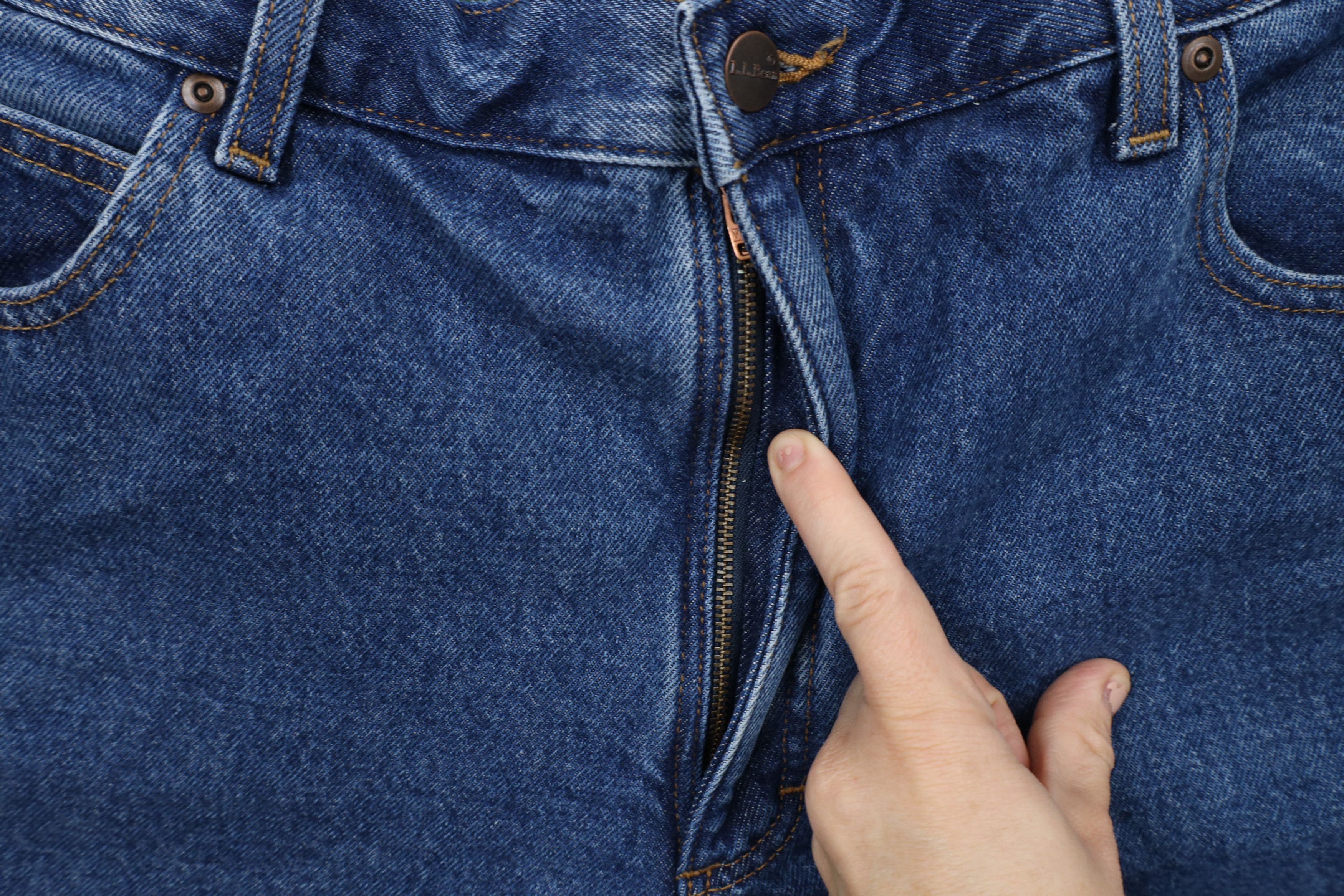 L.L. Bean × Vintage Deadstock Vintage LL Bean Fleece Lined Denim Jeans Blue Size US 40 / EU 56 - 6 Thumbnail