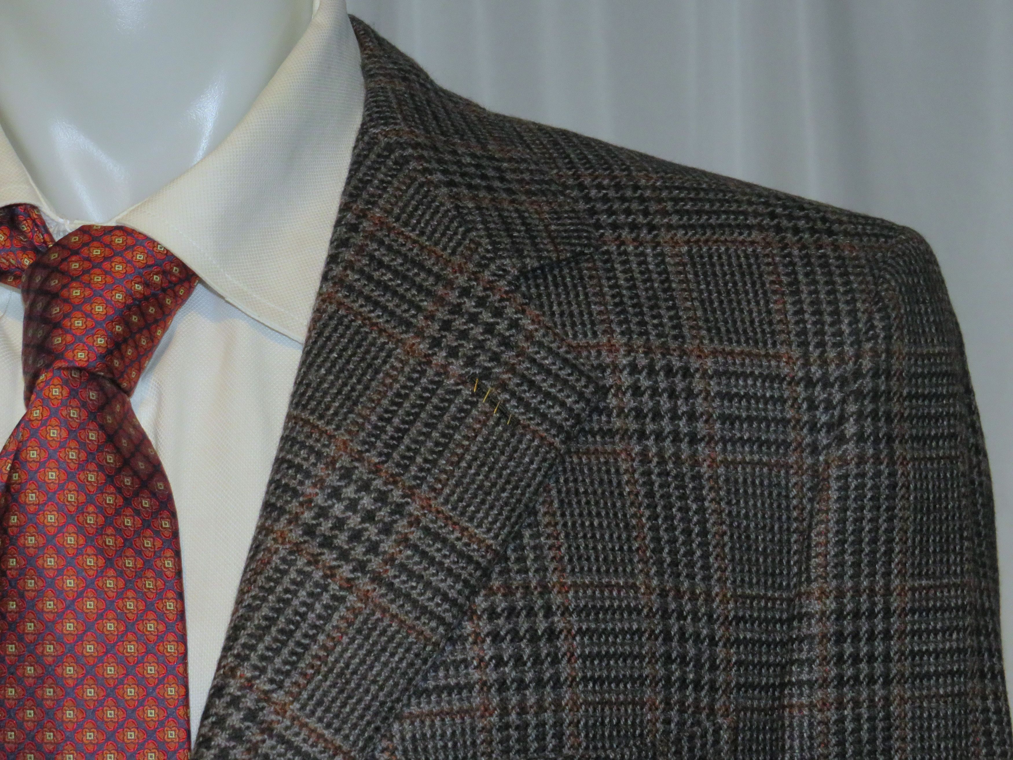 Brioni × Neiman Marcus Traiano Cashmere Gray Plaid Heavy Sport Coat 44R NWT NOS Size 44R - 5 Thumbnail