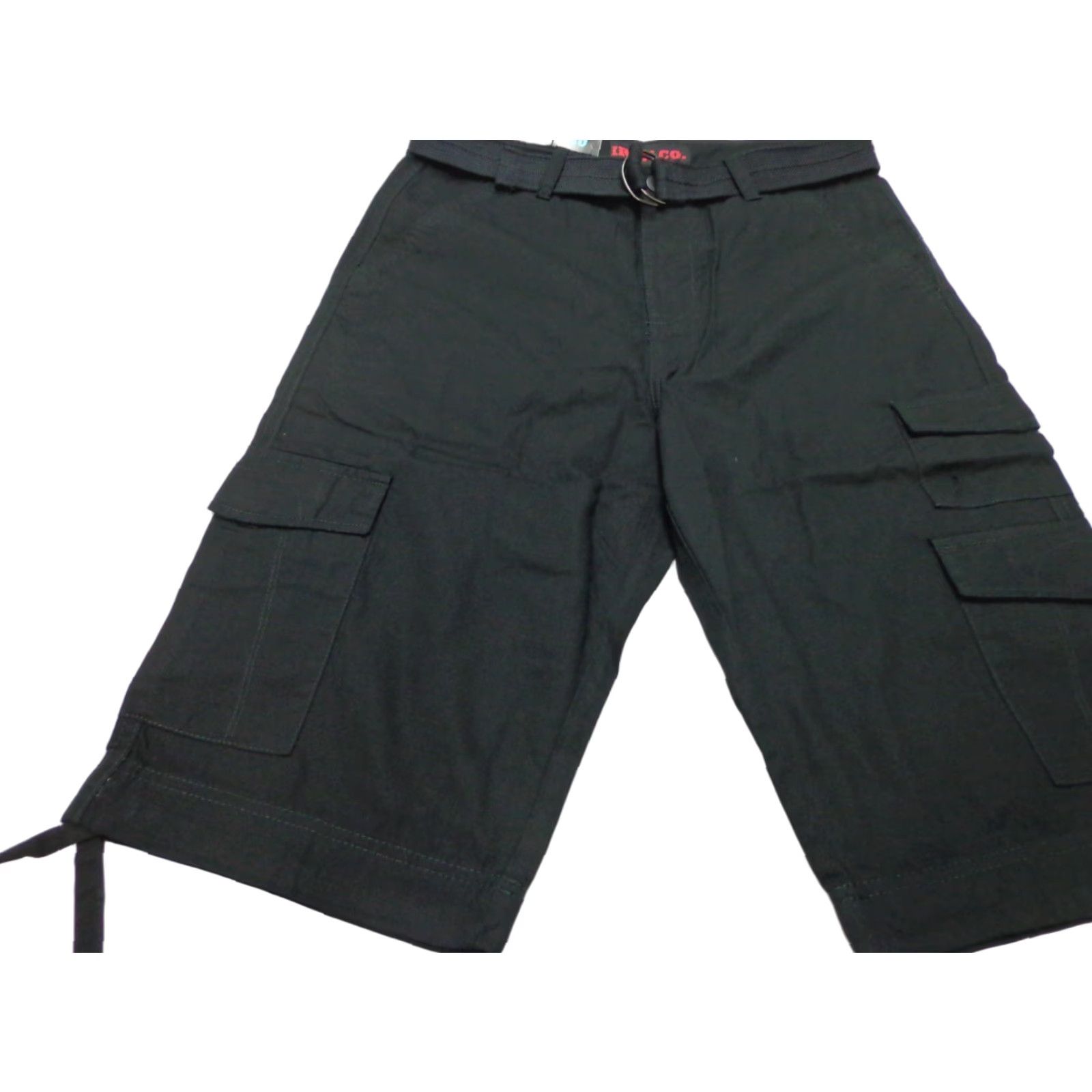 Vintage IRON CO. Messenger Cargo Belted Below Knee Shorts Black Size 30 NEW MEN Regular Cargo Belted 30 Black IRON CO. Size US 30 / EU 46 - 1 Thumbnail