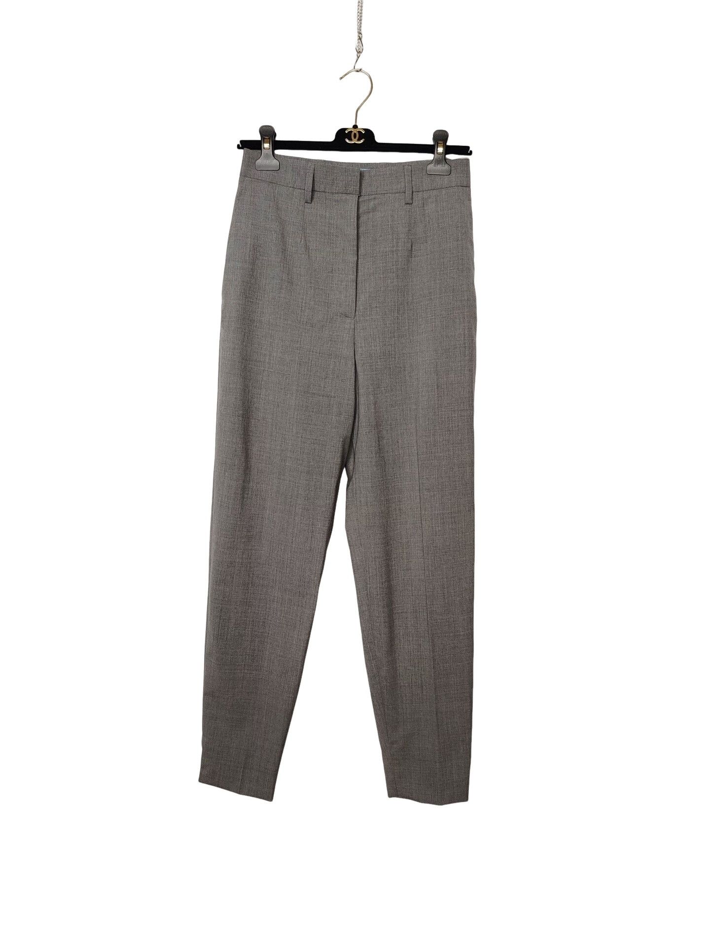 Prada Prada Grey Wool Trousers Size 40 Size 27" / US 4 / IT 40 - 1 Thumbnail