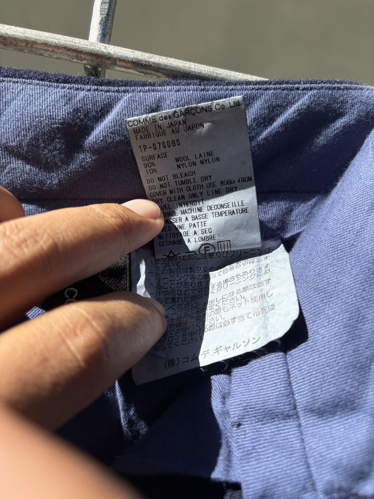Comme des Garcons Comme des Garcons navy wool pants Size US 29 - 8 Thumbnail