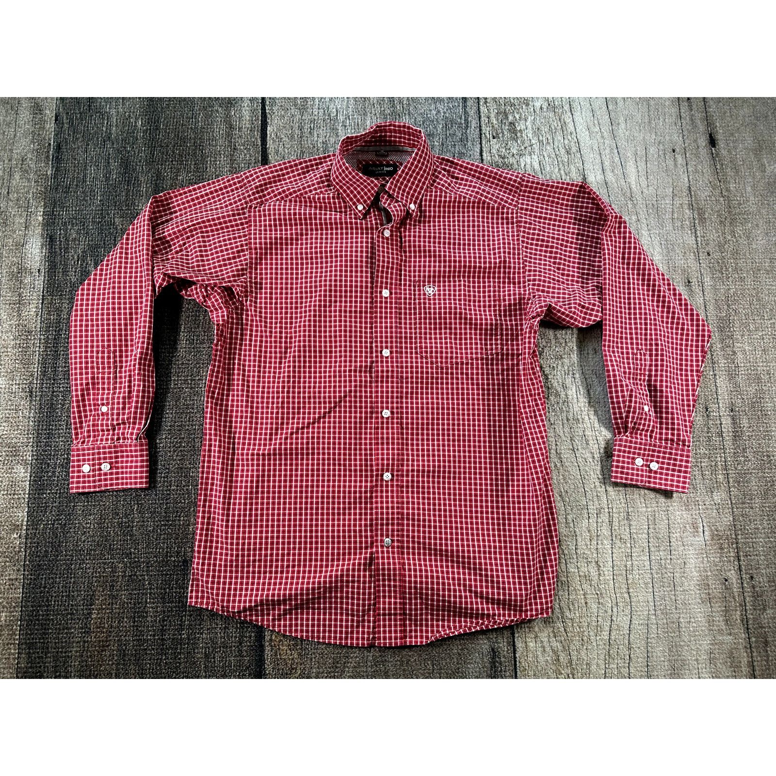 Ariat Ariat Red Black White Pro Series Button Down Shirt Sm Rodeo Size US S / EU 44-46 / 1 - 1 Thumbnail