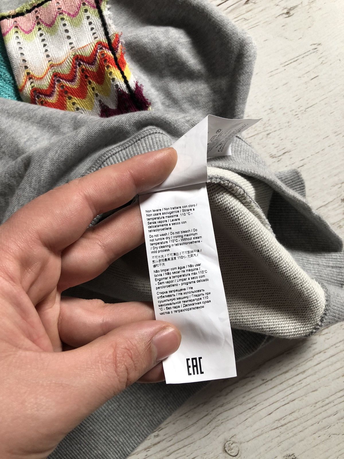 Missoni Missoni Patchwork Oversized Drawstring Hoodie Size S / US 4 / IT 40 - 6 Thumbnail