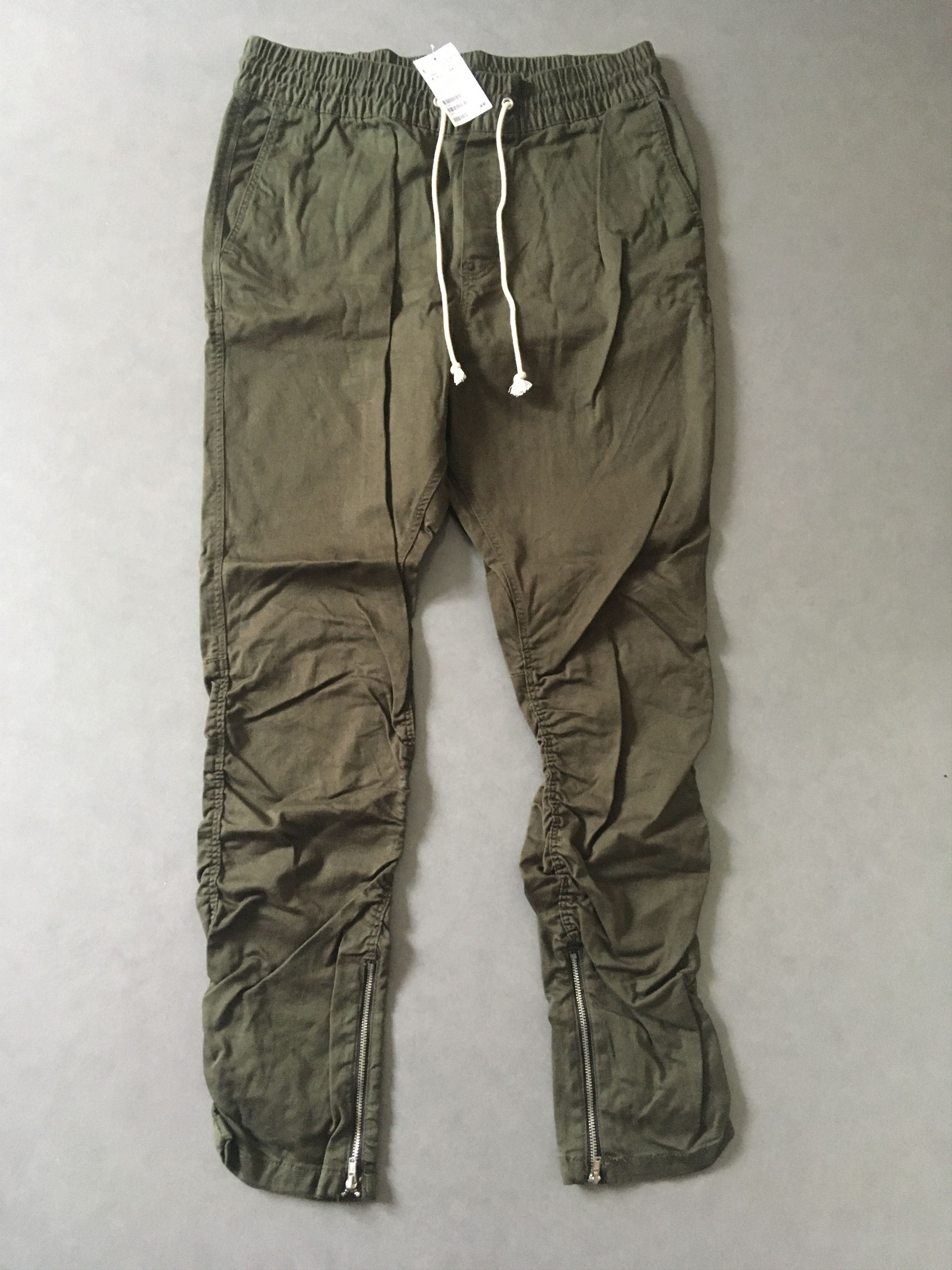 H M Twill Zipper Pants Grailed