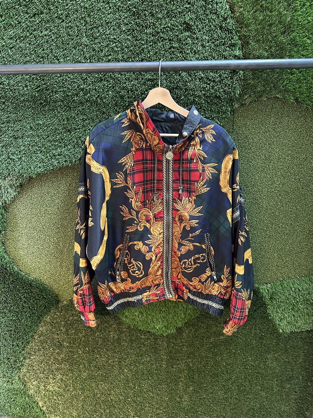Vintage Vintage All Over Print Zip-up Light Jacket Large Size US L / EU 52-54 / 3 - 1 Thumbnail