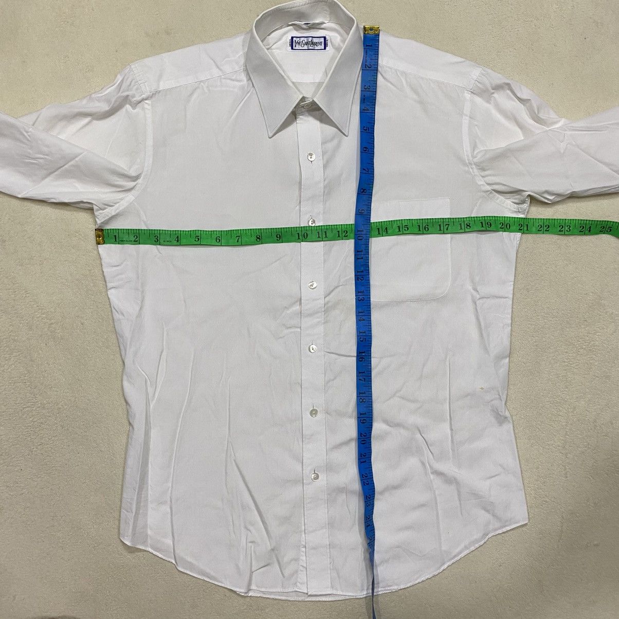 Vintage × Yves Saint Laurent Vintage Made In Japan Yves Saint Laurent Long Sleeve Shirt Size US M / EU 48-50 / 2 - 12 Thumbnail