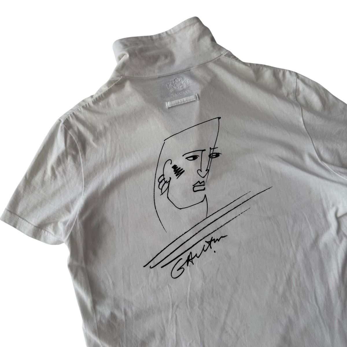 Jean Paul Gaultier Jean Paul Gaultier Graphic Polo Shirt White Size US S / EU 44-46 / 1 - 2 Thumbnail