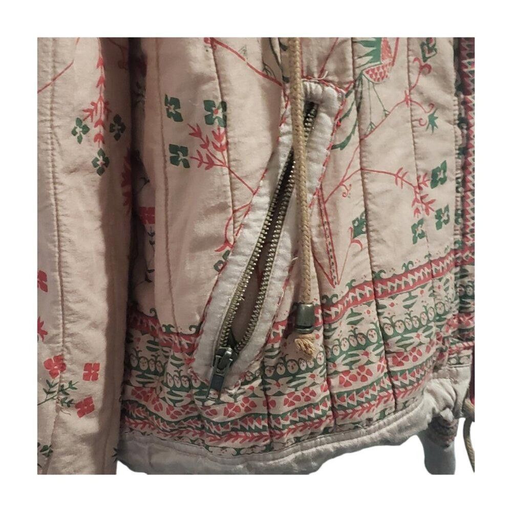 Free People CT1941 Free People Rose Quilted Zip Front Hoodie Jacket L Size L / US 10 / IT 46 - 4 Thumbnail