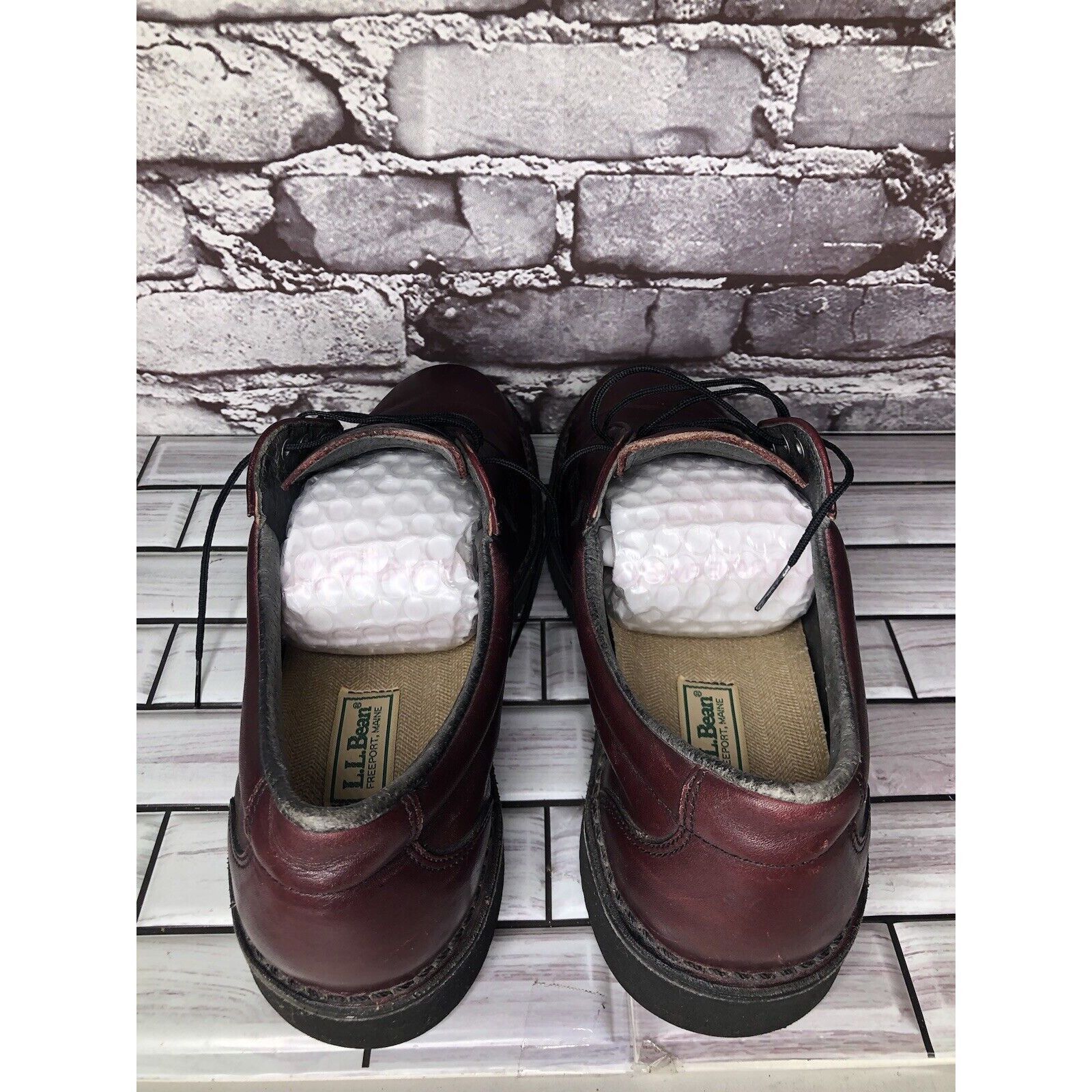 L.L. Bean L.L Bean Freeport Maine Red Leather Oxfords Lace Up Shoes Me Size US 10 / EU 43 - 5 Thumbnail