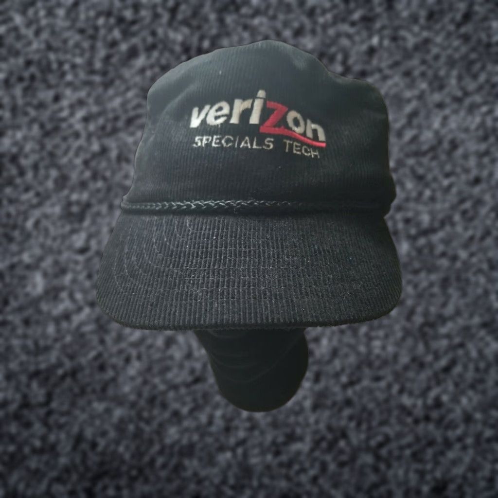 Vintage VINTAGE Verizon IndyCar Hat Corduroy Black Adjustable Unisex Adult Size ONE SIZE - 1 Thumbnail