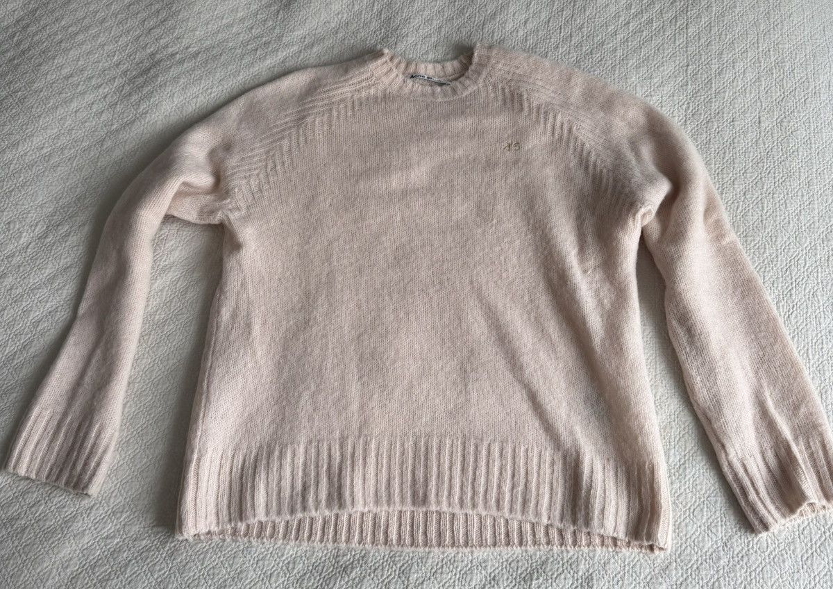 Acne Studios Acne Studios white/pink Sweater Large Size US L / EU 52-54 / 3 - 1 Thumbnail