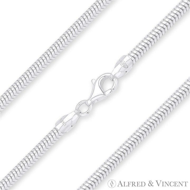 3.2mm Flexible Snake Link Italian Chain Necklace