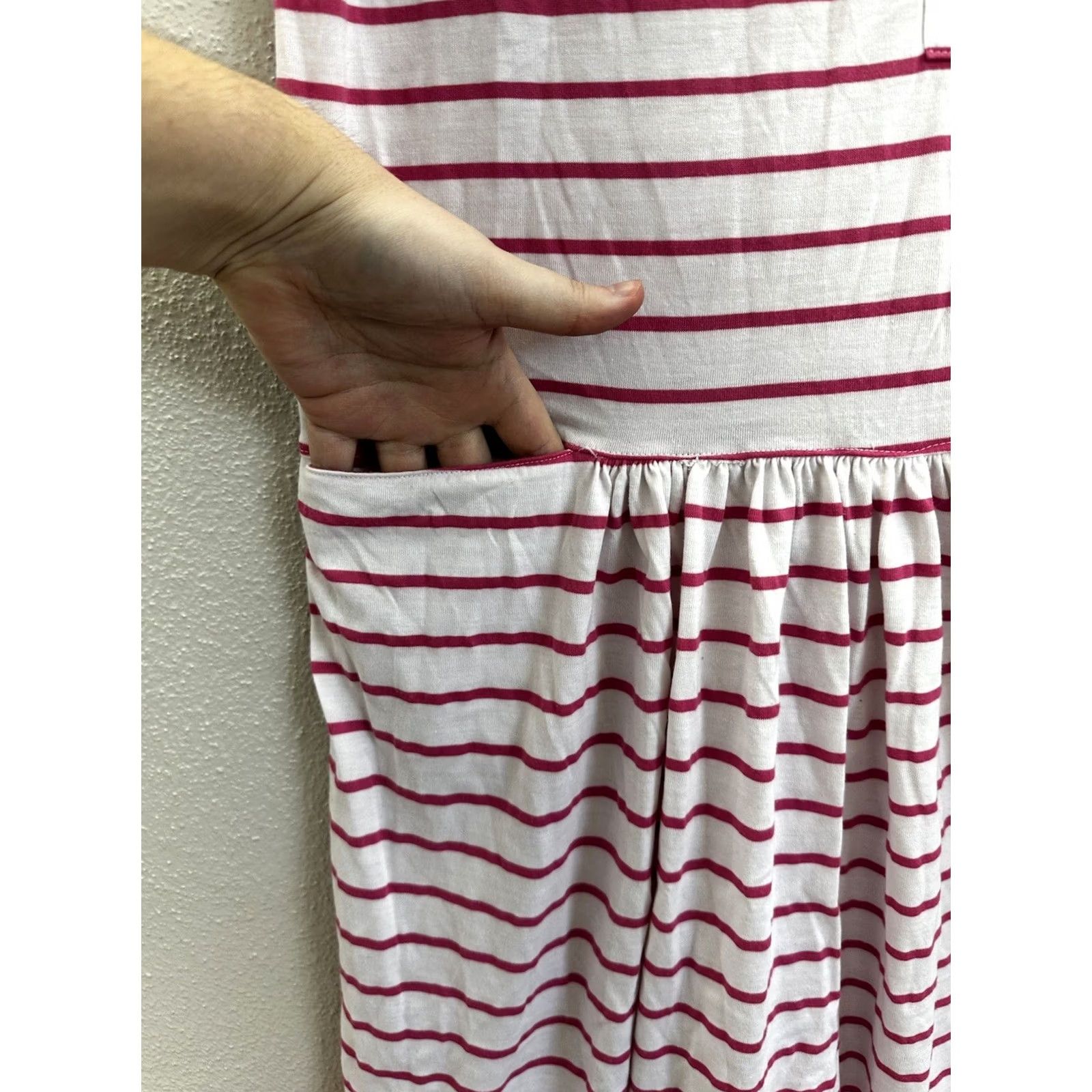 Vintage VINTAGE Ricki & Company Dress Womens S White Size Pink Stripe Sleeveless Size S / US 4 / IT 40 - 3 Thumbnail