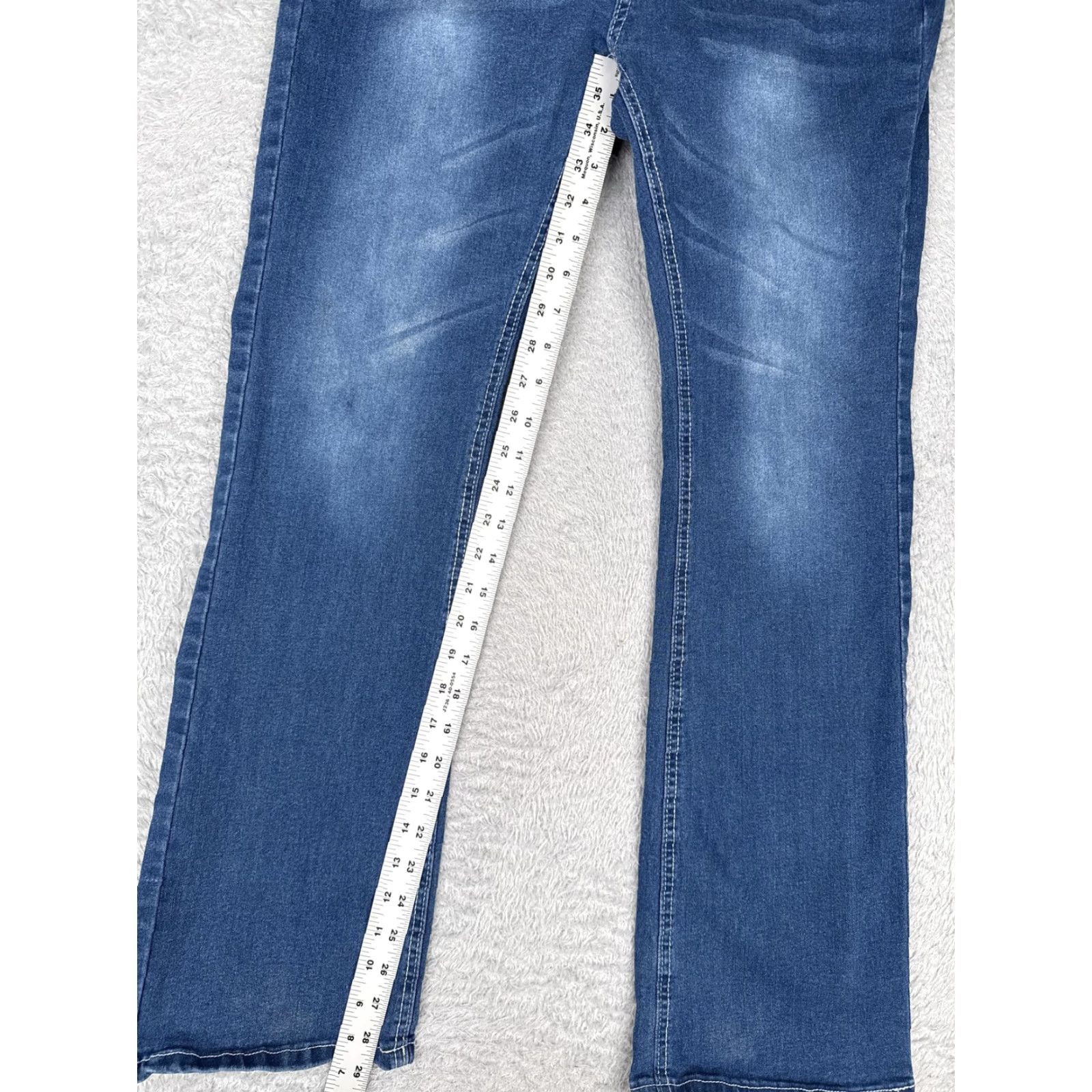 Denime Stretch Denim Jeans Women XL Blue Bootcut Mid Rise Casual Stretchy Comfort 30x29 Size 30" / US 8 / IT 44 - 7 Thumbnail
