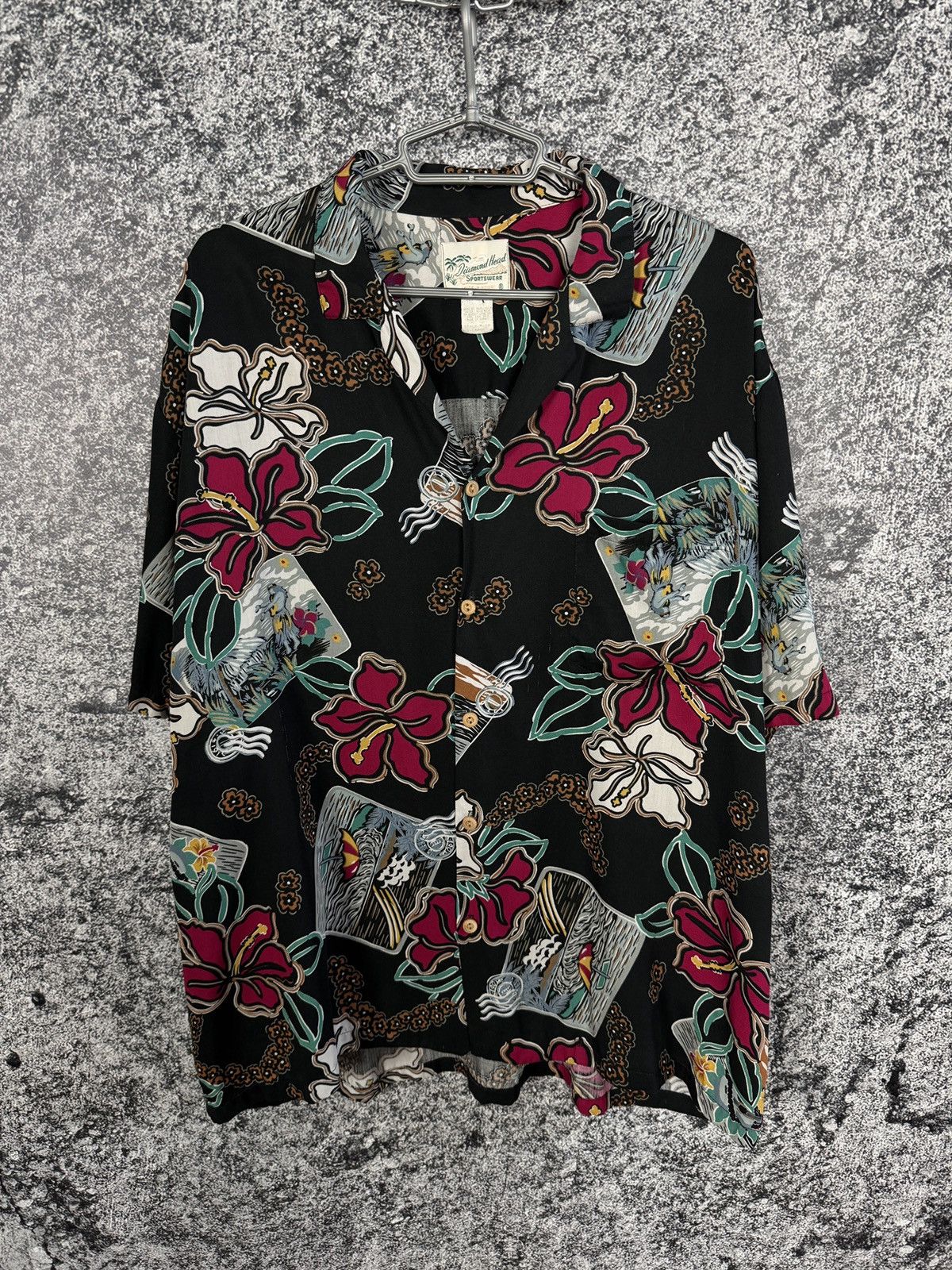 Vintage Diamond Head Hawaiian Short Sleeve Shirt Vintage Size XL Size US XL / EU 56 / 4 - 1 Thumbnail