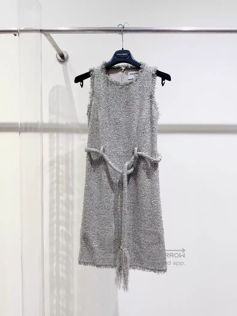 Chanel Chanel Greek series silver silk dress Size XS / US 0-2 / IT 36-38 - 1 Thumbnail