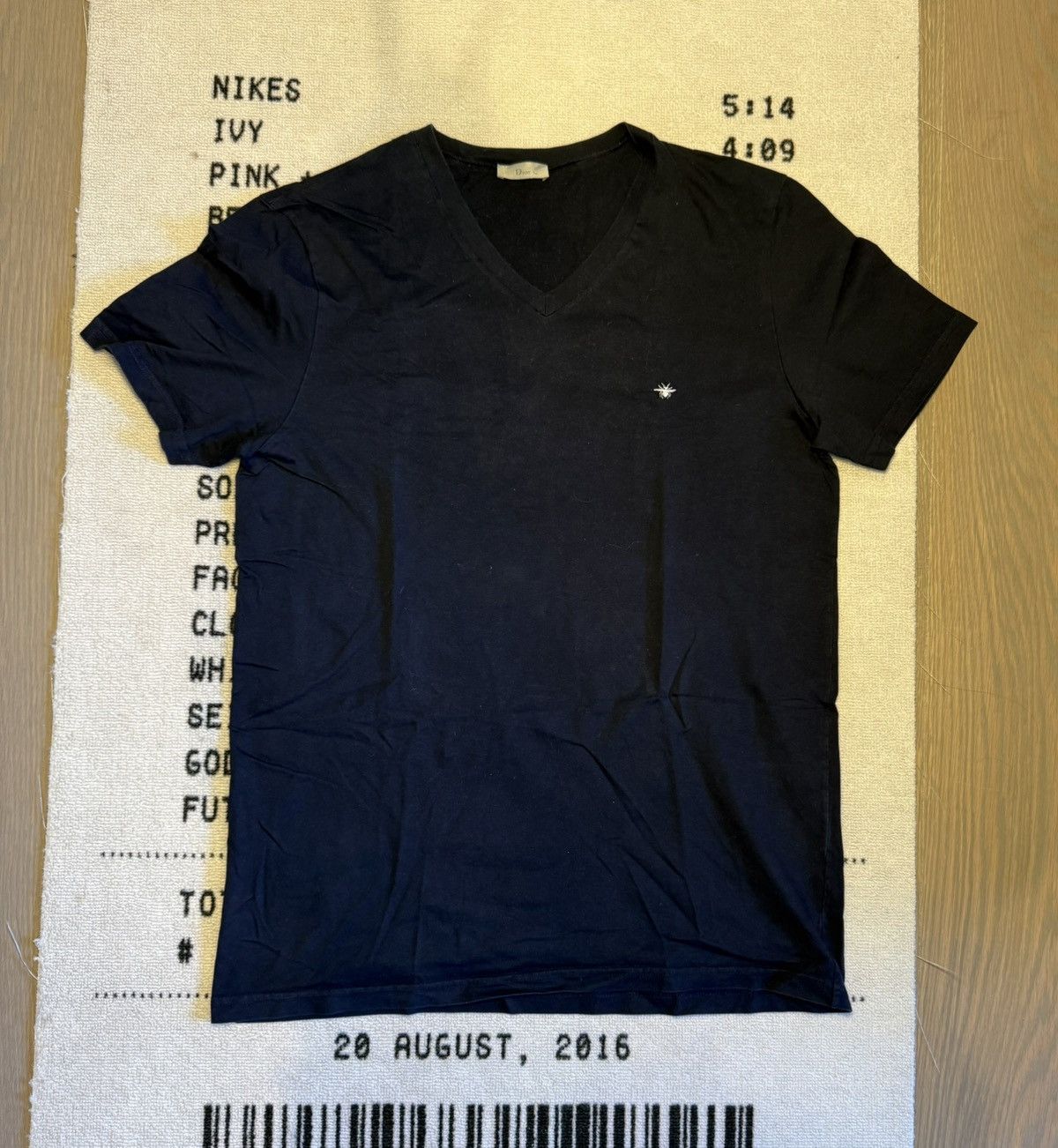 Dior Navy Dior V neck Size US M / EU 48-50 / 2 - 1 Thumbnail