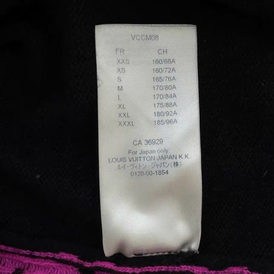 Louis Vuitton Louis Vuitton XL Cashmere Pink Black Monogram knit Sweater Size US XL / EU 56 / 4 - 7 Thumbnail