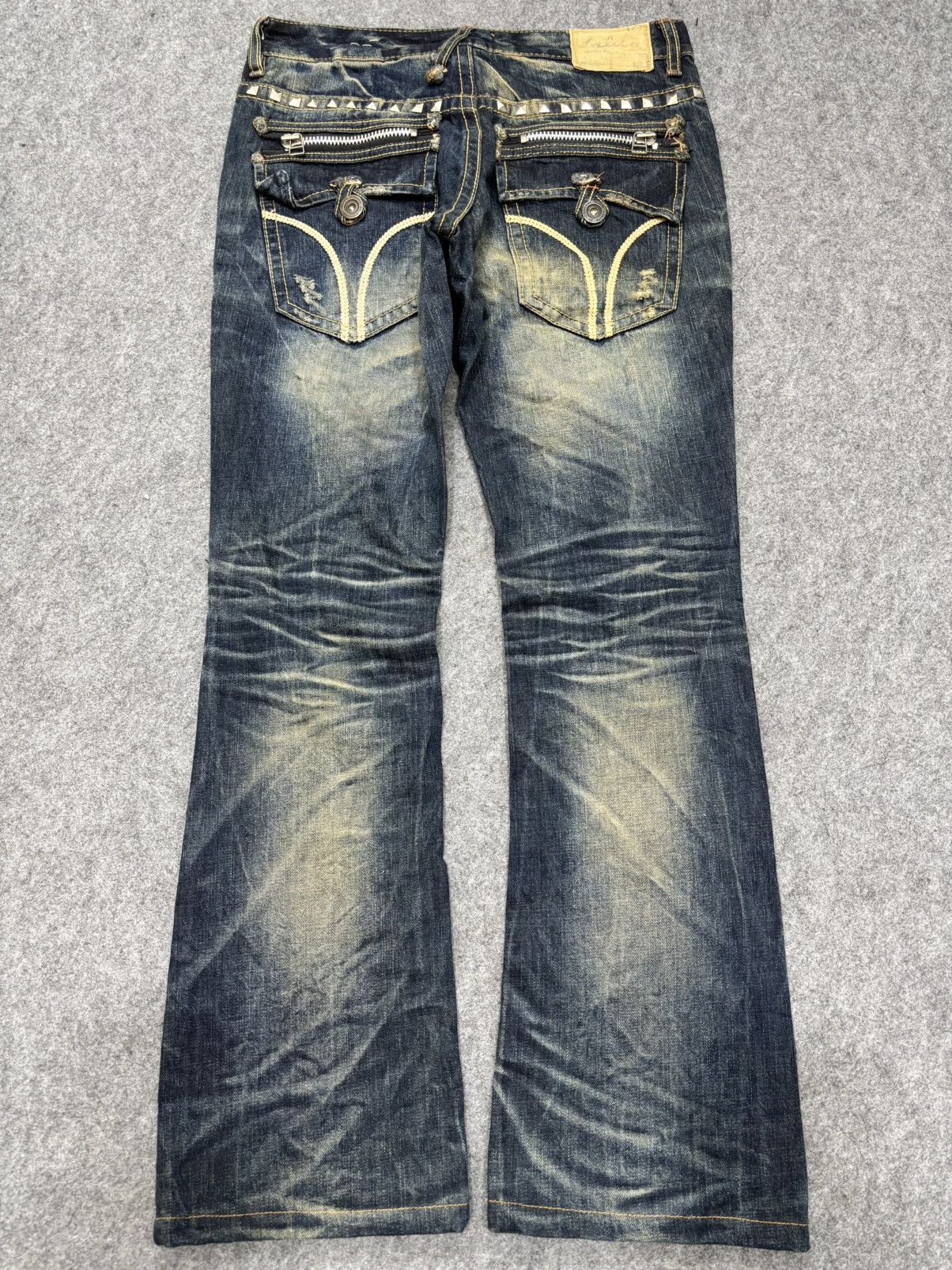 Seditionaries 💥Flare💥Lolita Mud Stone Wash Style Flare Spiky Denim F648 Size US 32 / EU 48 - 25 Thumbnail