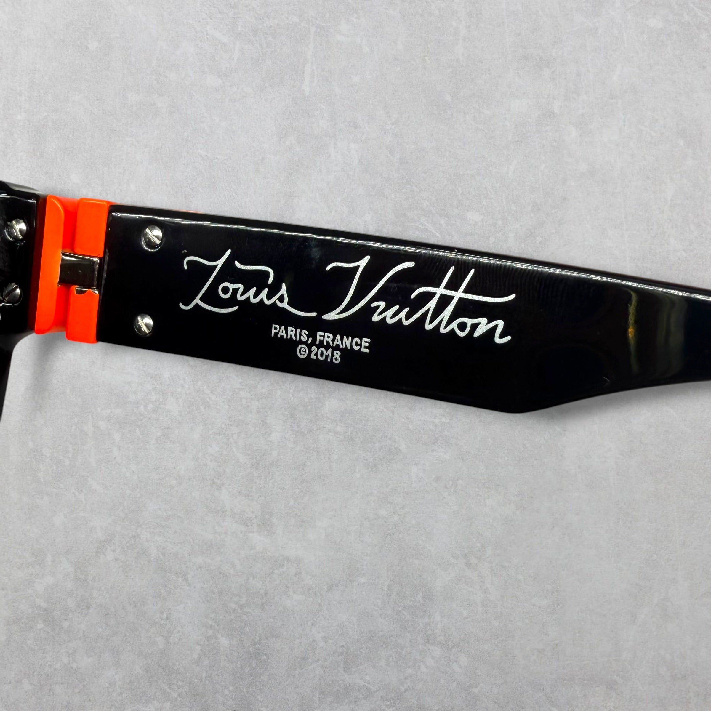 Louis Vuitton Louis Vuitton 1.1 Millionaires Black/Orange Sunglasses Size ONE SIZE - 6 Thumbnail