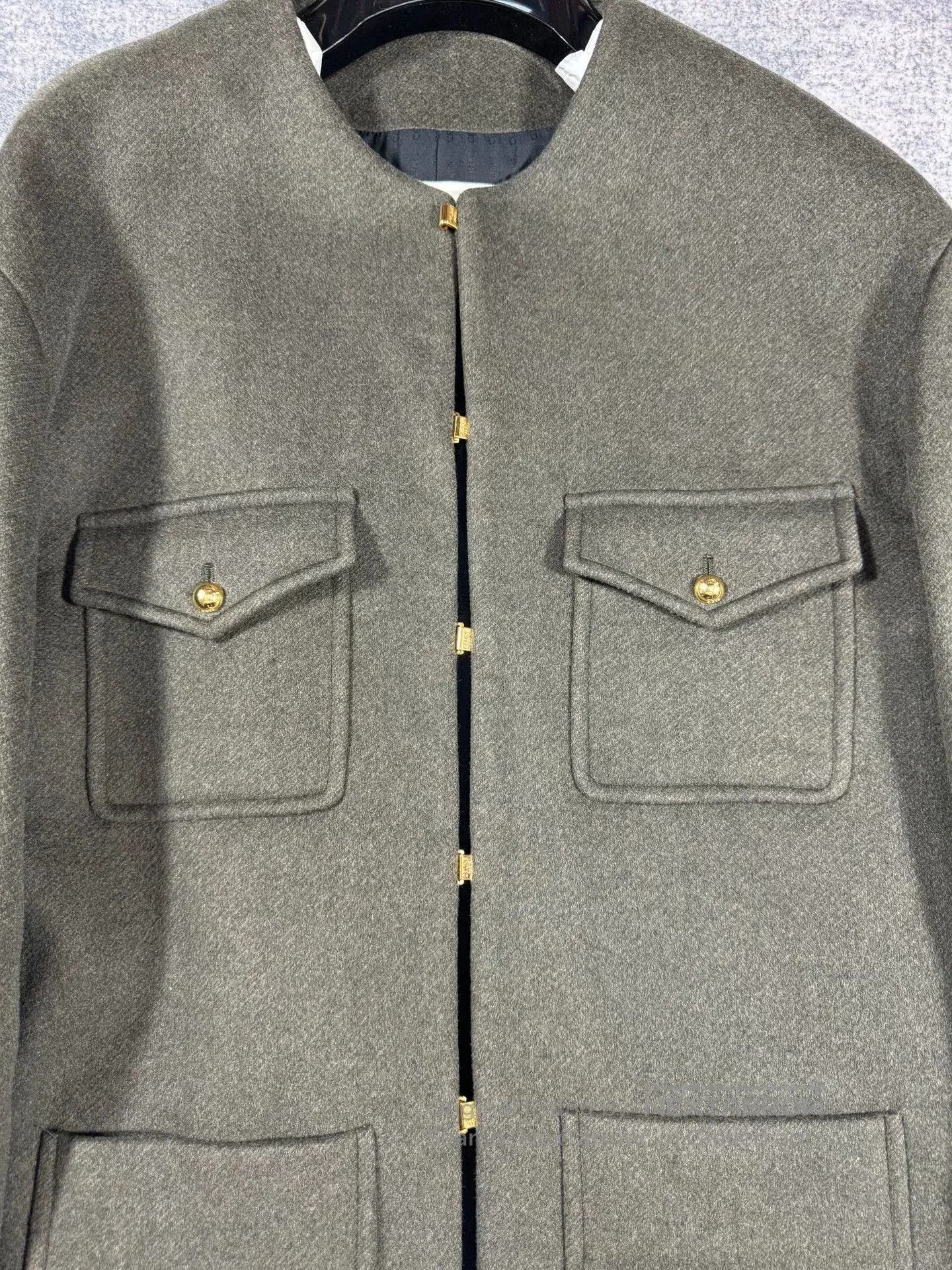Celine Celine Four-Pocket Cashmere Coat with Gold Hardware. Size S / US 4 / IT 40 - 3 Thumbnail