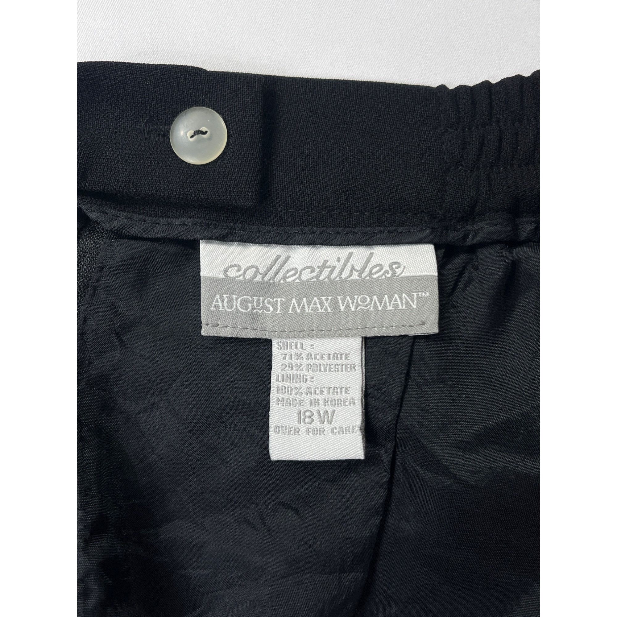 Other August Max Woman Black Skirt Size 18W SKU 7143 Size 41" - 6 Thumbnail
