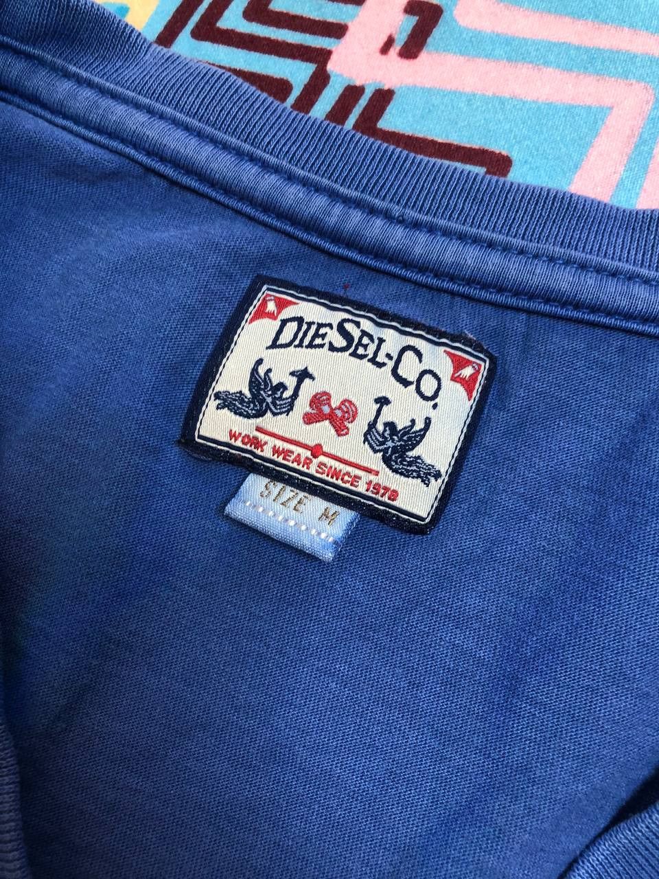 Diesel Streetwear T-Shirt Diesel logo blue Y2K Vintage Size US M / EU 48-50 / 2 - 2 Thumbnail
