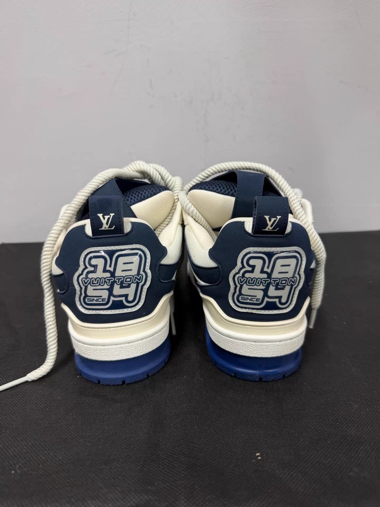 Louis Vuitton LV Skate Blue White Casual Skateboard Shoe 37 Size US 6.5 / IT 36.5 - 4 Thumbnail