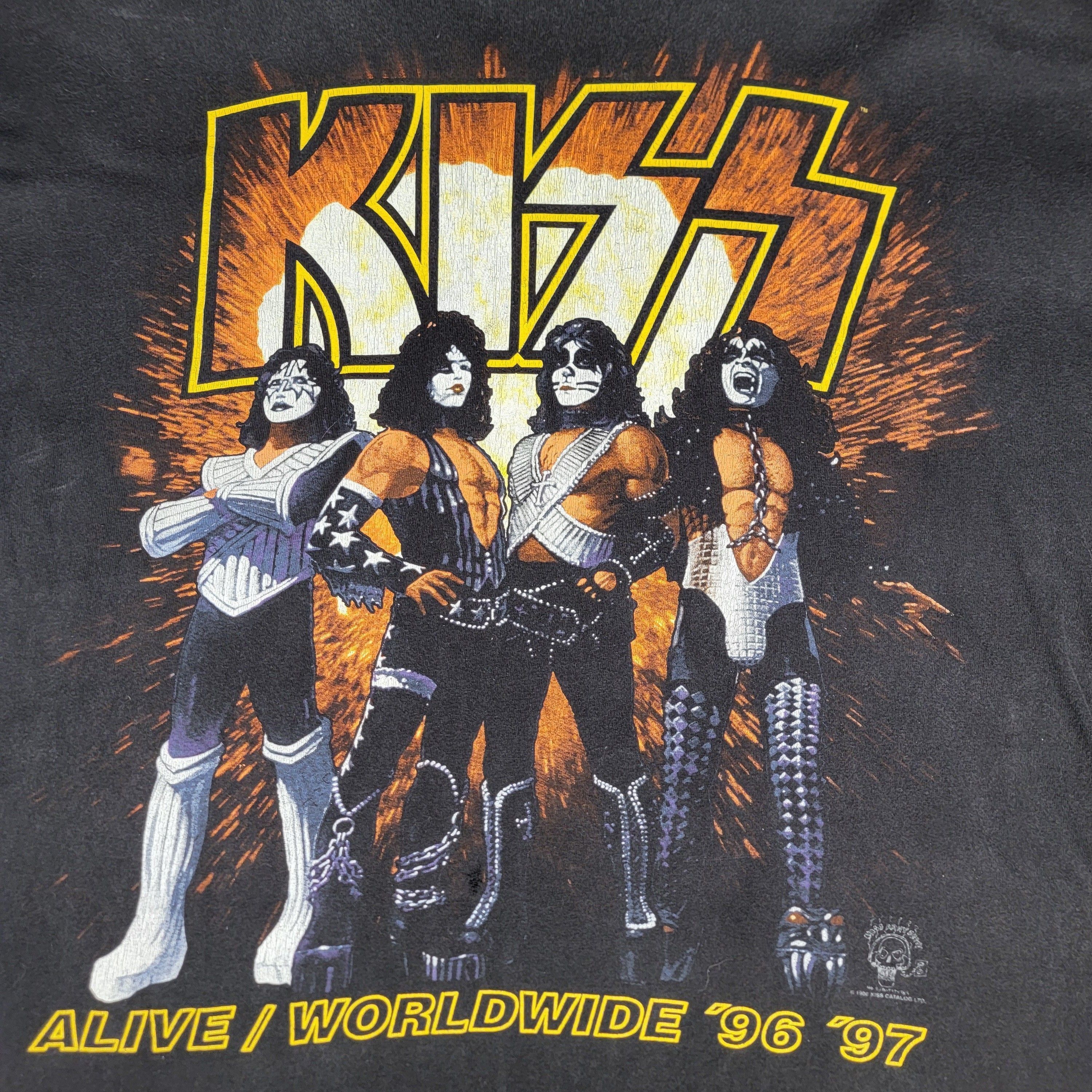Other Vintage KISS Alive Worldwide Reunion Tour Shirt 1996-97 XL Size US XL / EU 56 / 4 - 1 Thumbnail