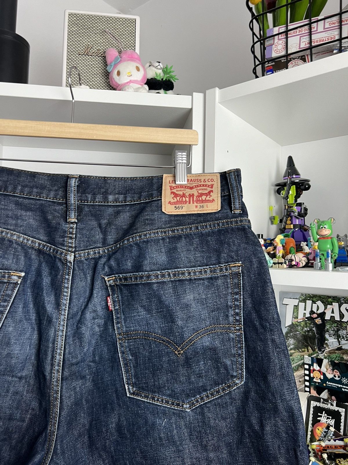 Levi's × Vintage Vintage Levi’s 569 baggy denim shorts 36 casual loose skate Size US 36 / EU 52 - 3 Thumbnail