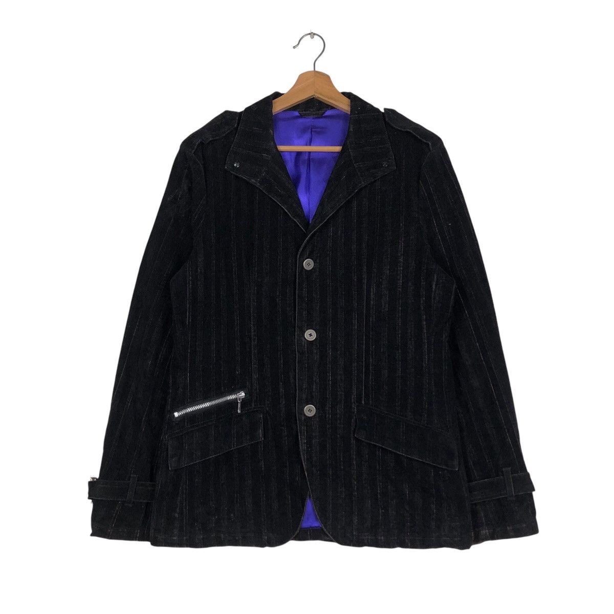 Japanese Brand × Vintage 📌Hickory Chore Jacket Pazzo Denim Issey Miyake Size US L / EU 52-54 / 3 - 2 Thumbnail