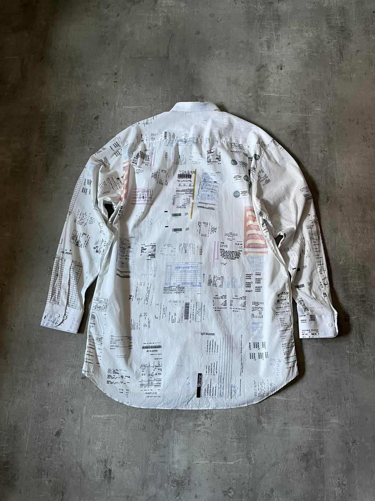 Vetements Vetements Hiver 2019 Receipt white button up shirt Size US M / EU 48-50 / 2 - 2 Thumbnail