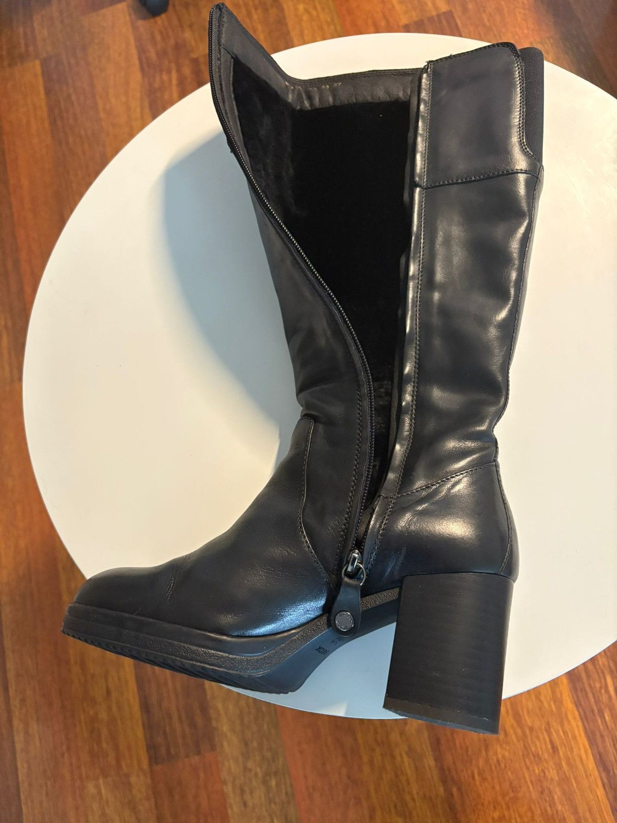 Geox Geox D Remigia G Leather Boots, EU 37 Size US 6 / IT 36 - 3 Thumbnail