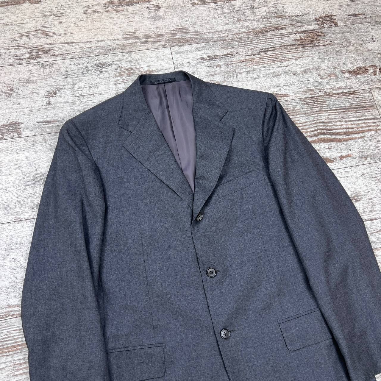 Isaia Vintage Blazer Isaia Napoli Wool Jacket Size 52 Super 120's Size 52R - 2 Thumbnail