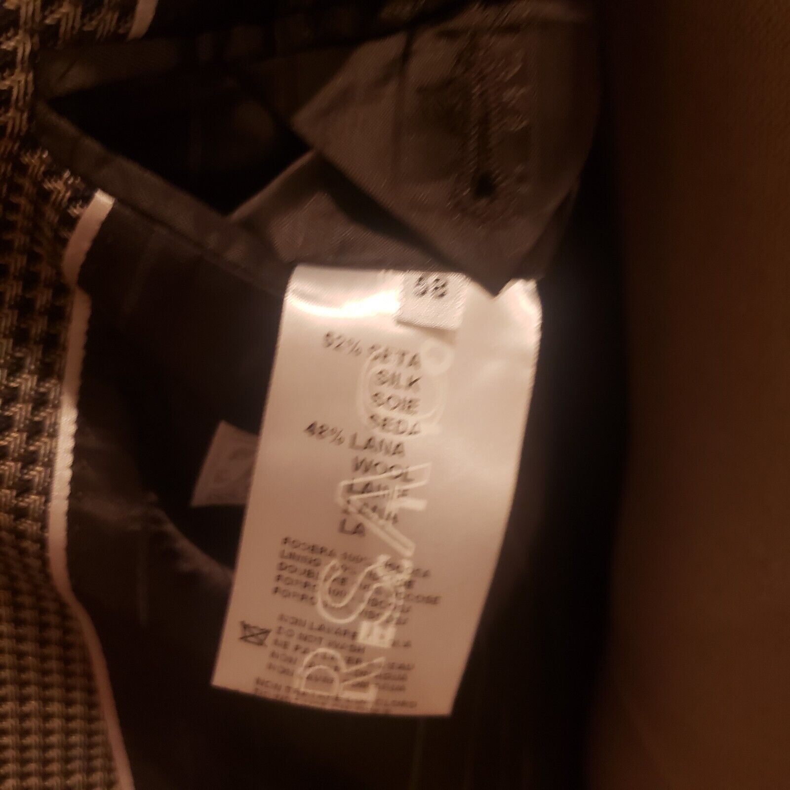 Versace Versace Collection Black Checkered Blazer Size 48 R Size 48R - 5 Thumbnail