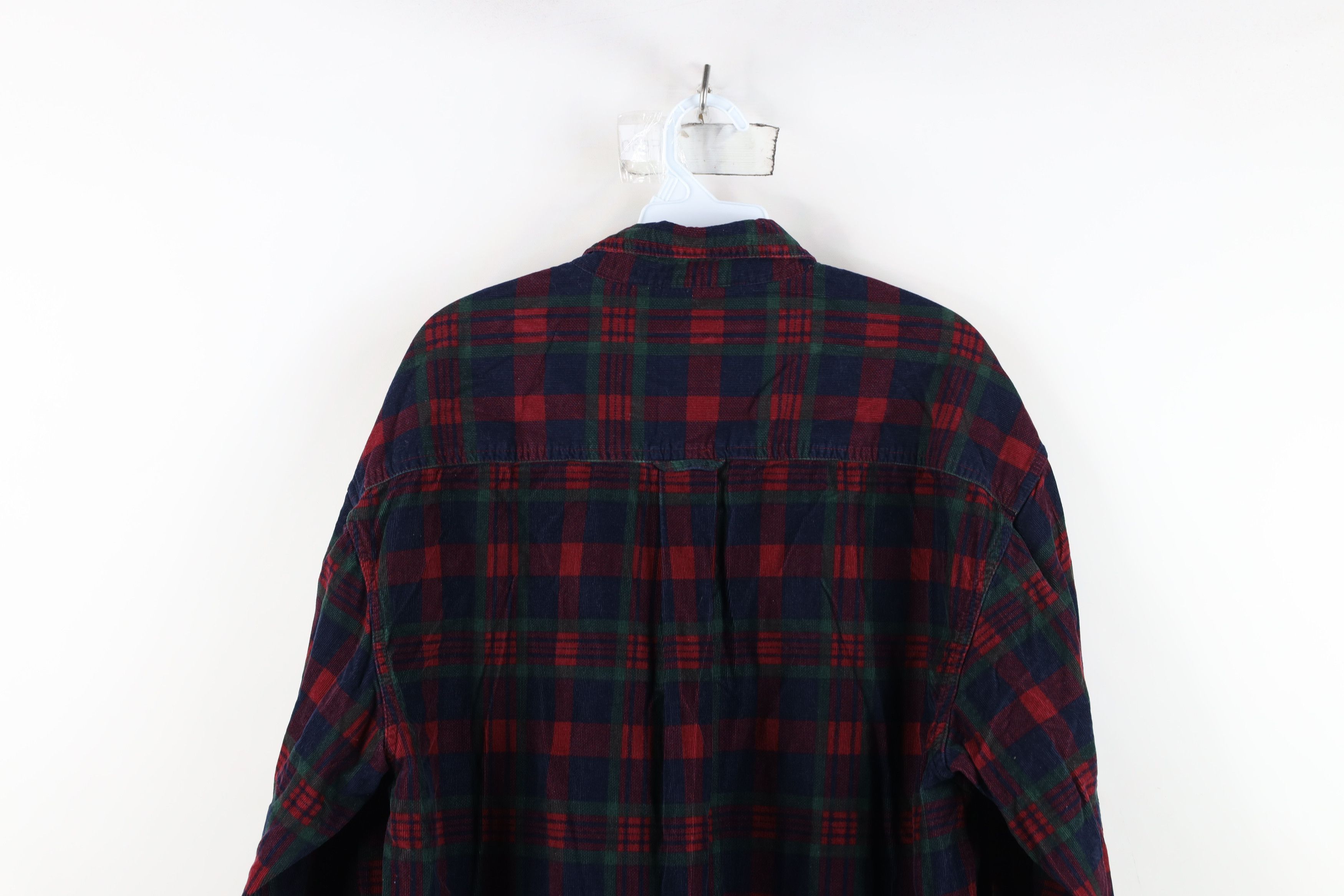 Vintage Vintage 90s Streetwear Corduroy Collared Button Down Shirt Size US L / EU 52-54 / 3 - 12 Thumbnail