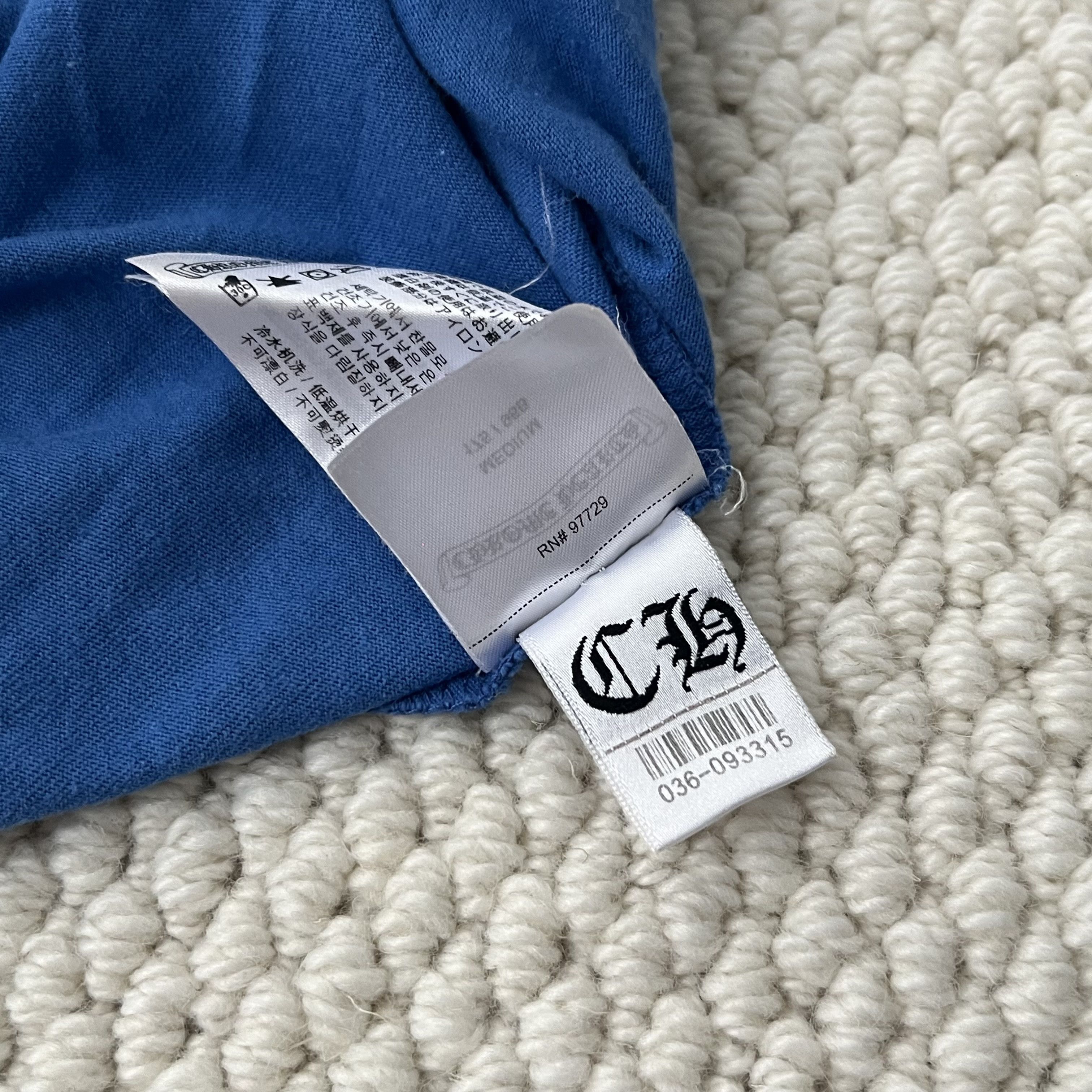 Chrome Hearts CHROME HEARTS 'SCROLL LOGO' TEE BLUE Size M / US 6-8 / IT 42-44 - 9 Thumbnail