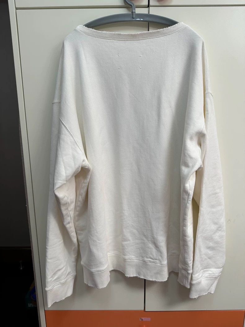 Maison Margiela Oversized White Sweatshirt