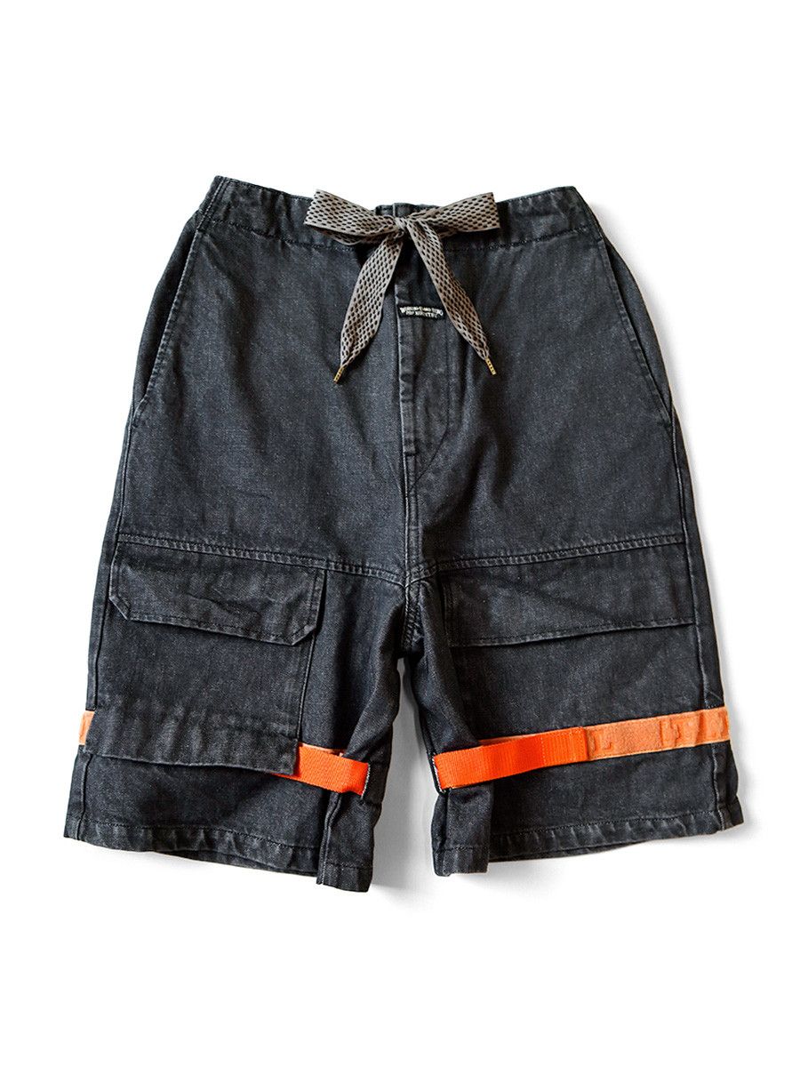 Kapital Kapital 14oz Black Denim Nouvelle Shuttle Shorts Size US 36 / EU 52 - 1 Thumbnail