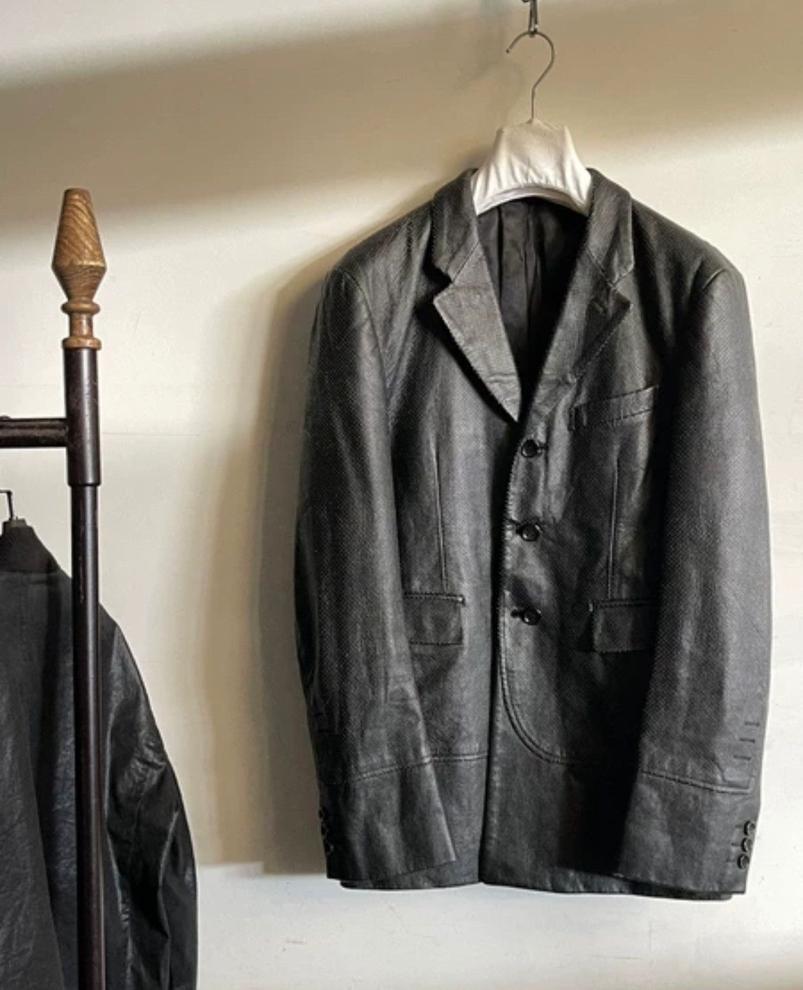 Comme des Garcons Comme des Garçons leather suit leather coat -2505 Size US M / EU 48-50 / 2 - 1 Thumbnail