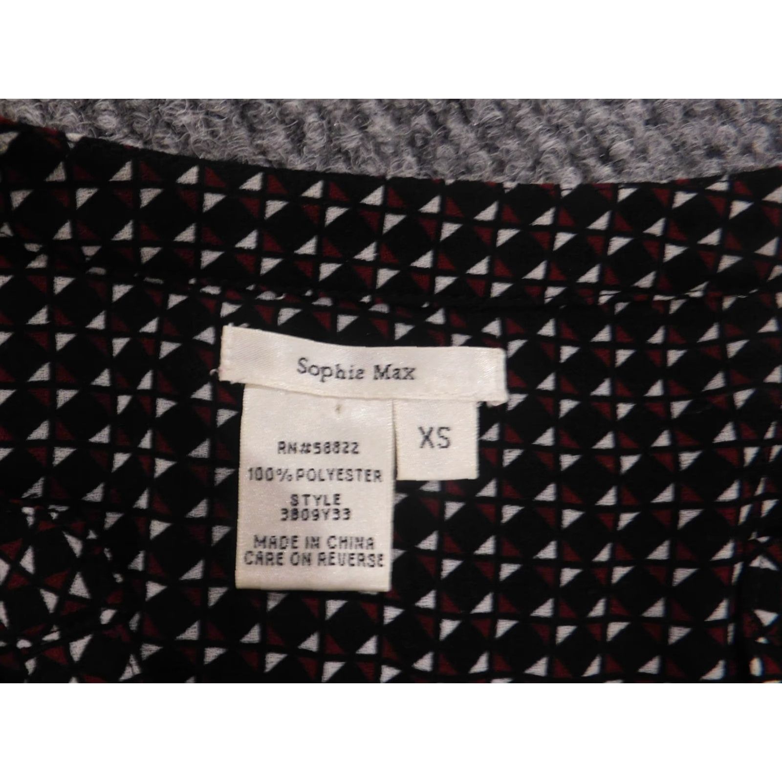 Vintage Sophie Max Blouse Shirt Womens Red Plaid V-Neck Pullover Long Sleeve XS Short Sleeve? Size S / US 4 / IT 40 - 5 Thumbnail