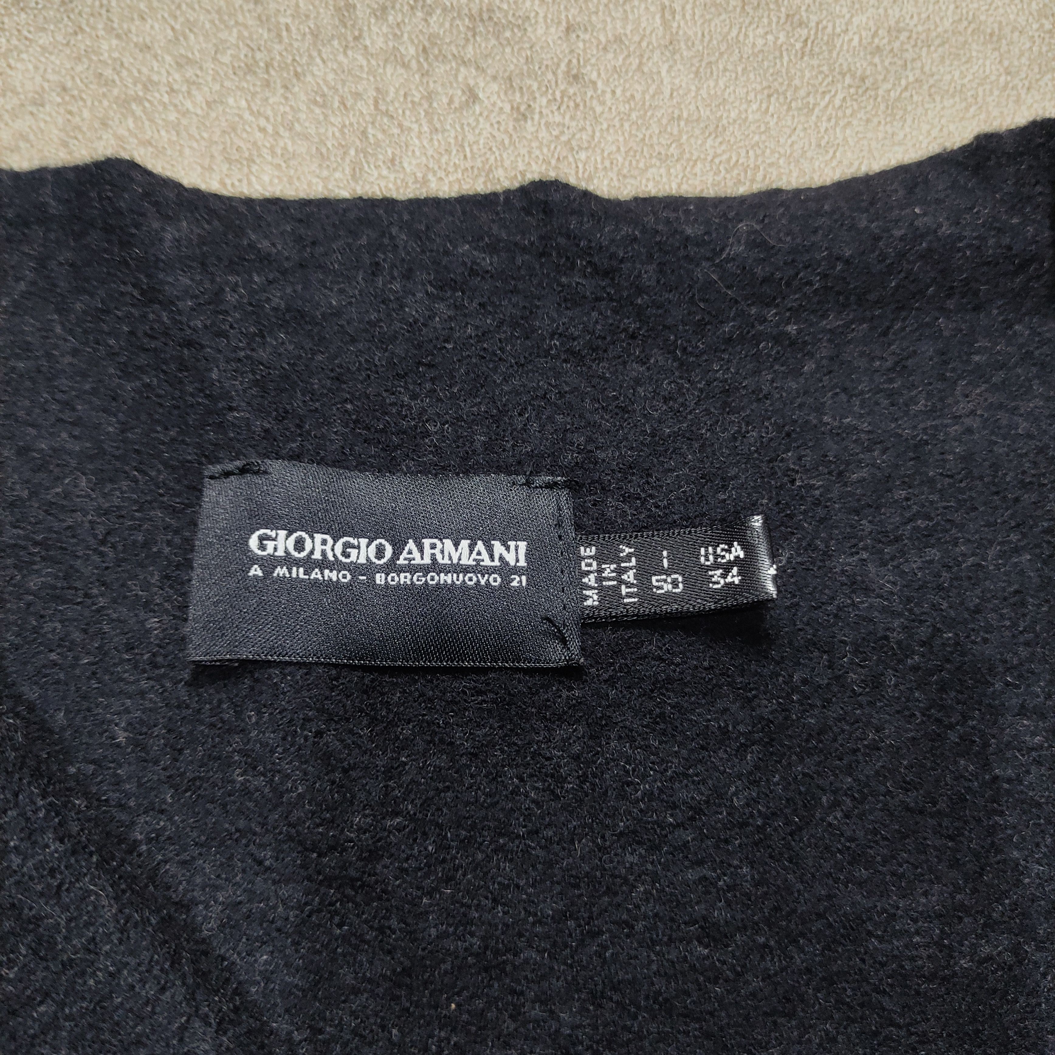 Giorgio Armani Giorgio Armani Asymmetric Wool Archive Jacket Size US M / EU 48-50 / 2 - 8 Thumbnail