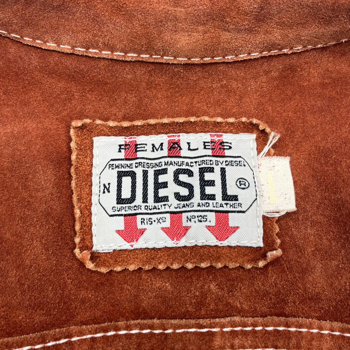 Diesel Vintage DIESEL Leather Vest 90s Suede Cowhide Waistcoat Size S / US 4 / IT 40 - 13 Thumbnail