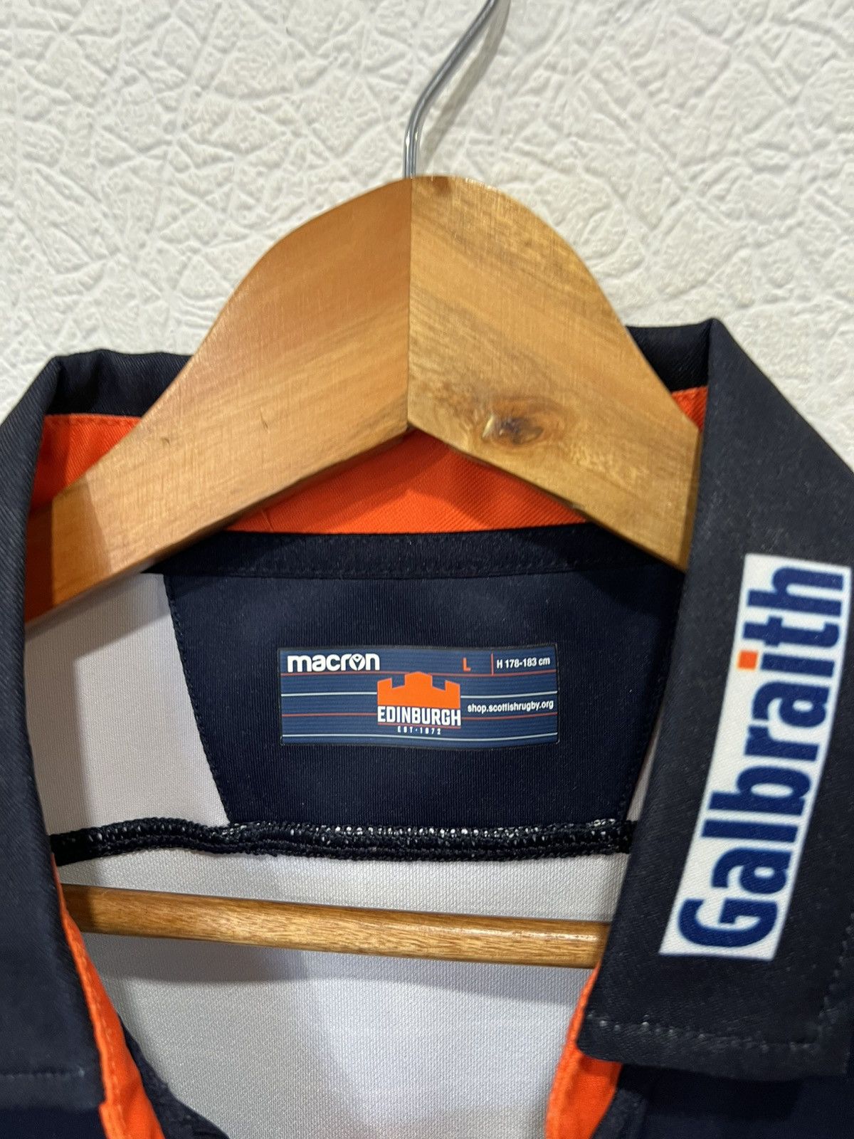Macron Macron Edinburgh Home Rugby Jersey Shirt Blue Size US L / EU 52-54 / 3 - 3 Thumbnail