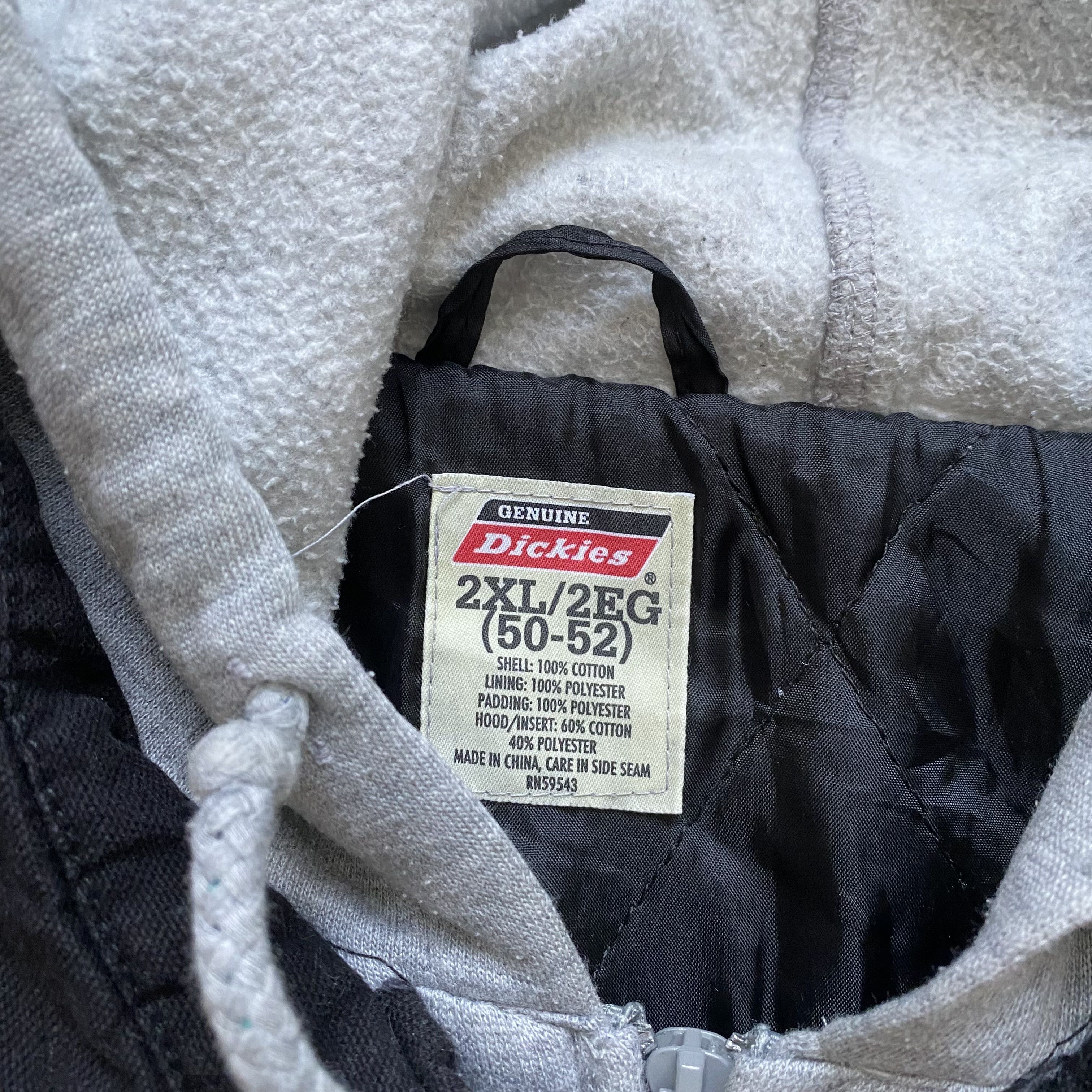 Dickies 🛠️ Vintage Faded Dickies Work jacket hooded Denim Carhartt Size US XXL / EU 58 / 5 - 7 Thumbnail