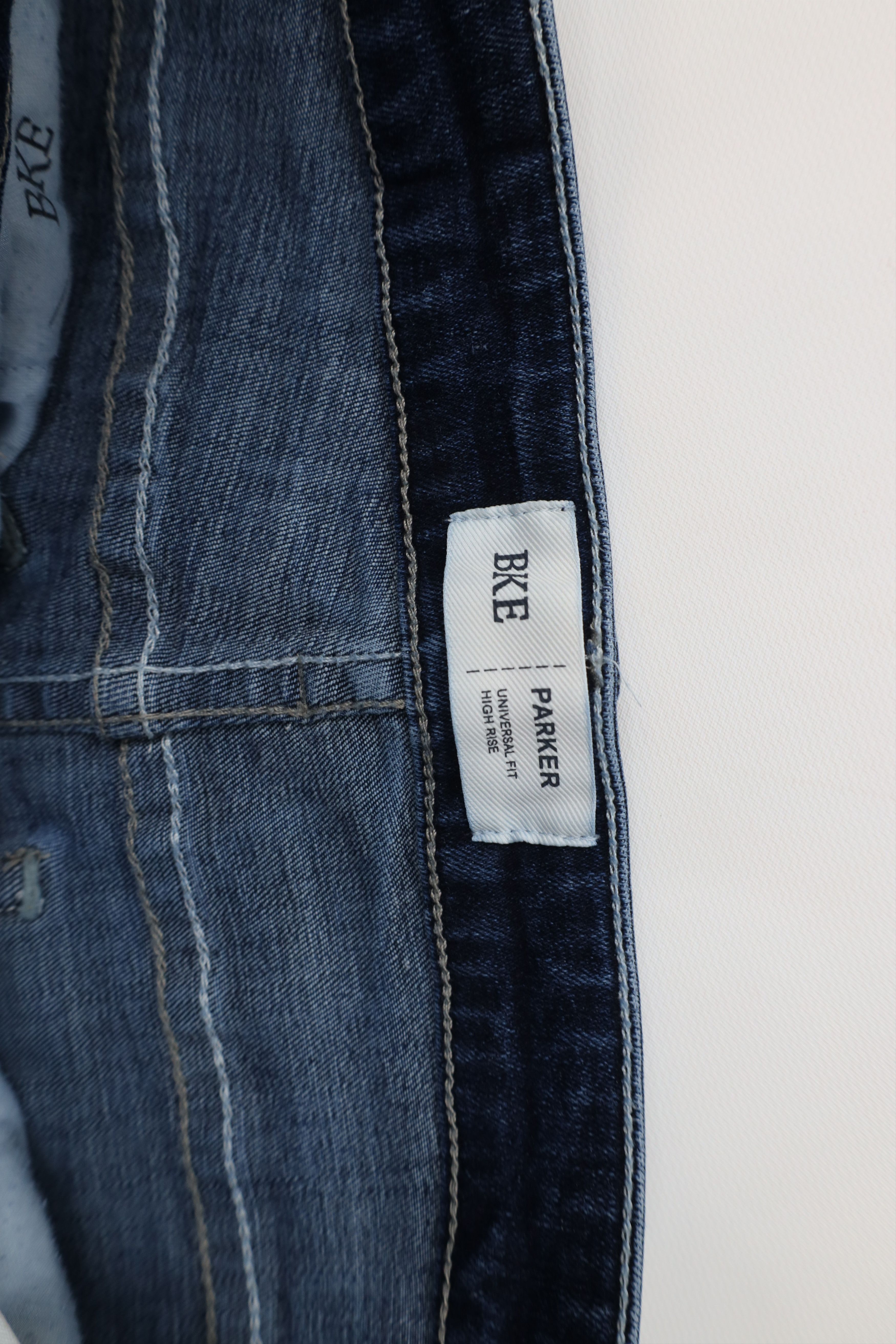 Vintage Buckle BKE Thick Stitch Stretch Parker High Rise Denim Jeans Size 28" / US 6 / IT 42 - 7 Thumbnail