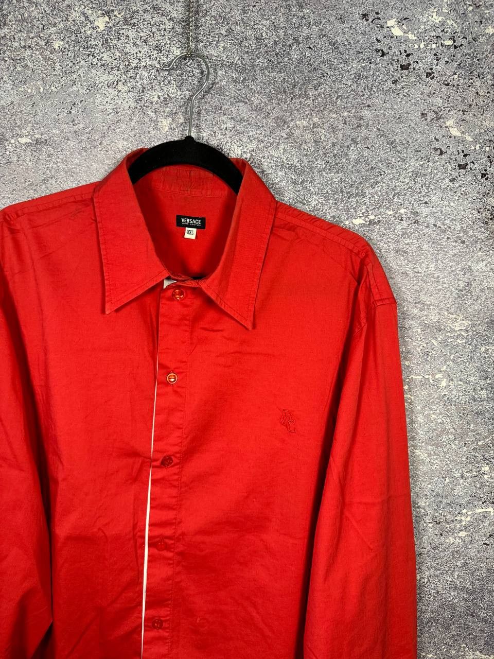 Versace 90's Vintage Versace Classic Red Shirt Button Up 2XL size Size US XXL / EU 58 / 5 - 2 Thumbnail