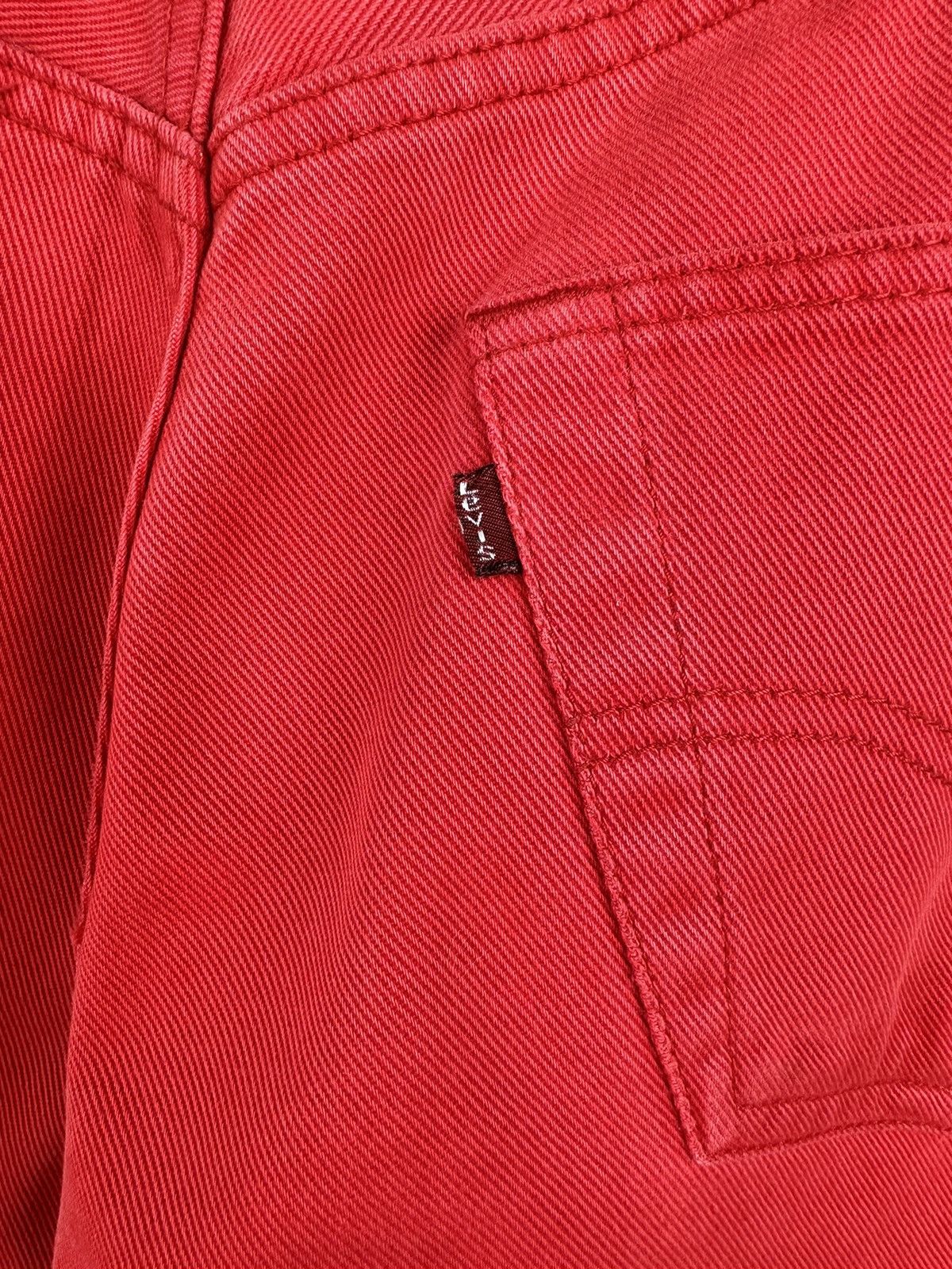 Levi's made in USA 🇺🇸 LEVIS 501 Vintage Red Denim Pants Size US 29 - 5 Thumbnail