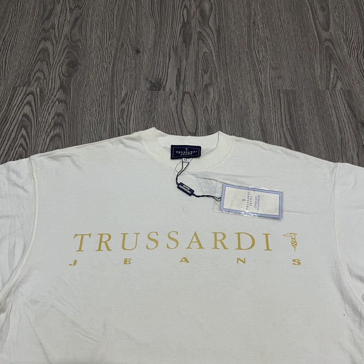 Trussardi DEAD STOCK Trussardi Jeans T-shirt Desginer Size US M / EU 48-50 / 2 - 2 Thumbnail