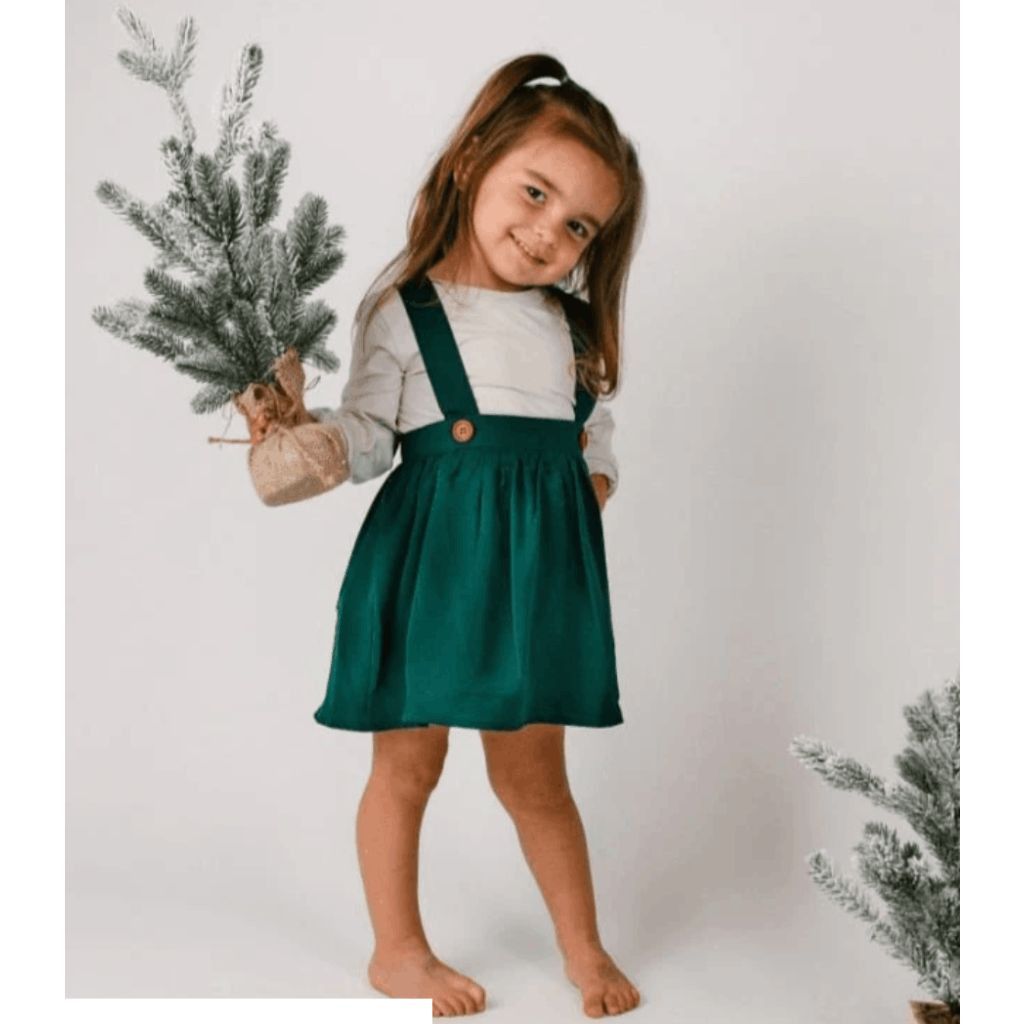 Other Bailey's Blossoms NWT Daphne Suspender Skirt - Hunter Green, Size ONE SIZE - 6 Thumbnail